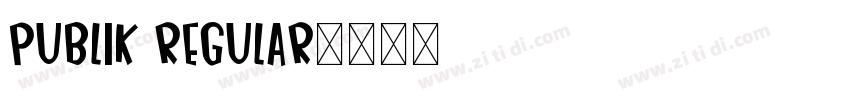 Publik Regular字体转换